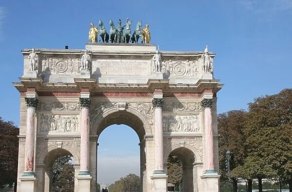 Neoclassical Art. Arc de Triomphe du Carrousel (Arc de Triomphe du Carrousel). Napoleon