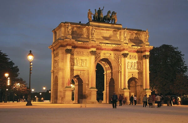 Neoclassical Art. Arch of Victory of The Carrousel. Napoleon Bonaparte ordered it