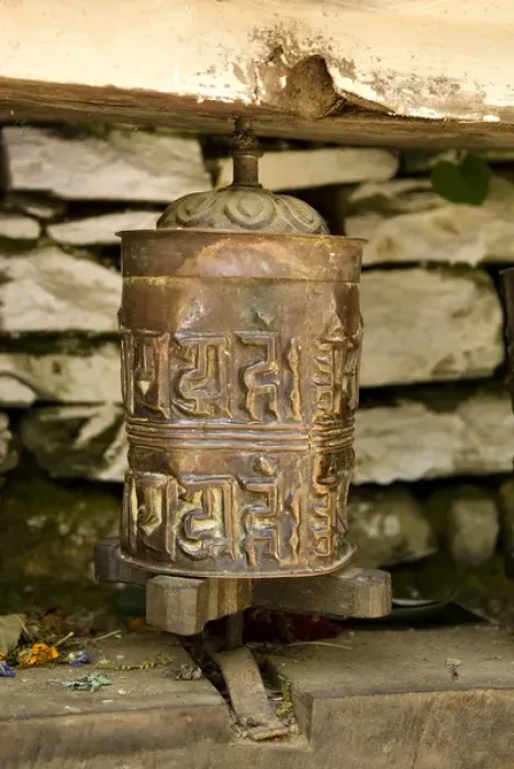 Framed Print : Nepal, Annapurna. Buddhist prayer wheel at a small temple along the trail to Ghandruk Framed Print : Nepal, Annapurna. Buddhist prayer wheel at a small temple along the trail to Ghandruk