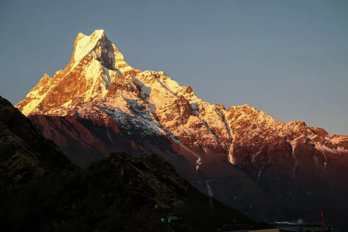 Framed Print : Nepal. Machapuchare Mountain in the Himalayas Region Framed Print : Nepal. Machapuchare Mountain in the Himalayas Region