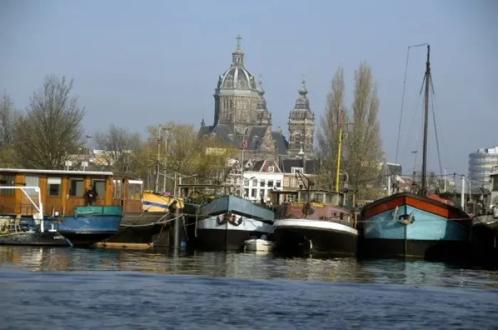 Framed Print : Netherlands (aka Holland), Amsterdam. Sint Nicolskerk (aka Saint Nicols church)