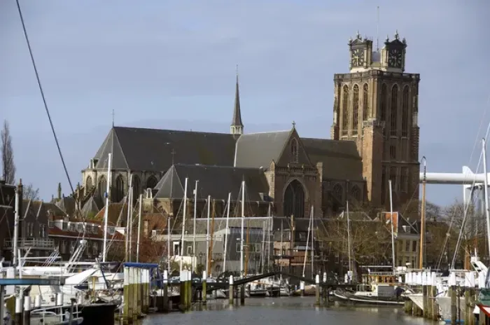 Framed Print : Netherlands (aka Holland), Dordrecht. Grote Kerk (aka The Great Church or Church