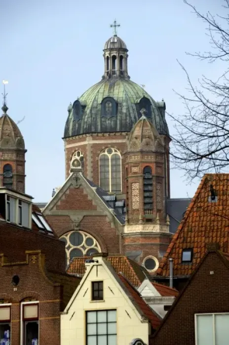 Framed Print : Netherlands (aka Holland), West Friesland, Hoorn. Neo-Renaissance style Roman Catholic H