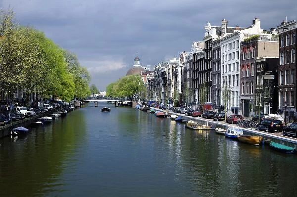 Netherlands, Amsterdam. View of canal. Credit as: Dennis Flaherty  /  Jaynes Gallery
