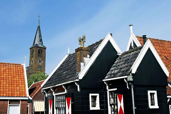 Netherlands, Edam-Volendam, Homes on the canals