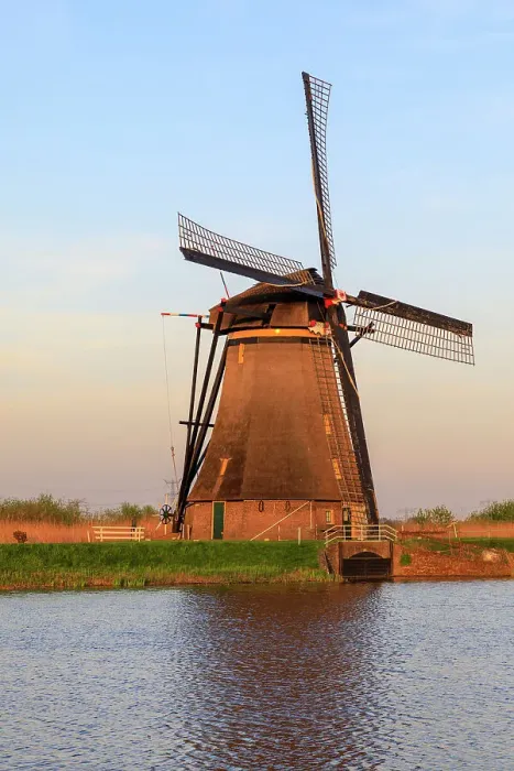 Framed Print : Netherlands, Holland. South Holland, Zuid Holland, Kinderdijk. Windmills