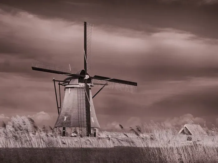 Framed Print : Netherlands, Kinderdijk. Windmills at sunset in Kinderdijk Framed Print : Netherlands, Kinderdijk. Windmills at sunset in Kinderdijk