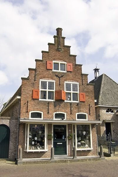 Netherlands, North Holland, Edam, typical old dutch architecture