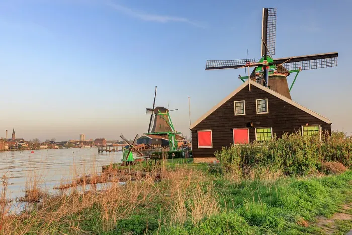 Framed Print : Netherlands, North Holland. Zaanse Schans. Kalverpolderpad. Typical Dutch windmills Framed Print : Netherlands, North Holland. Zaanse Schans. Kalverpolderpad. Typical Dutch windmills