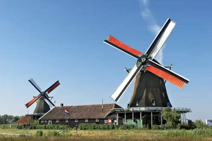 Framed Print : Netherlands, North Holland, Zaanstad, Zaanse Schans, windmills Framed Print : Netherlands, North Holland, Zaanstad, Zaanse Schans, windmills