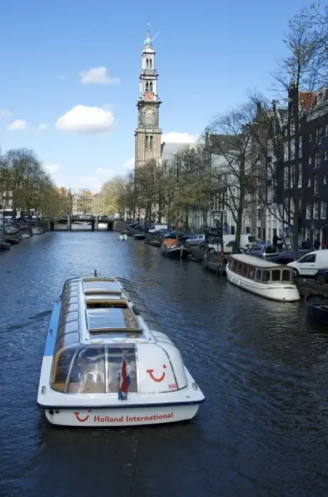 Framed Print : Netherlands, South Holland, Amsterdam, Prinsengracht, Westerkerk Framed Print : Netherlands, South Holland, Amsterdam, Prinsengracht, Westerkerk