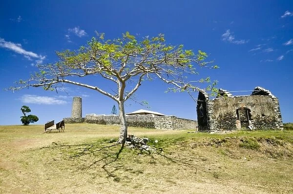 New Caledonia, Central Grande Terre Island, La Foa. Fort Teremba- Colonial fort built in 1871