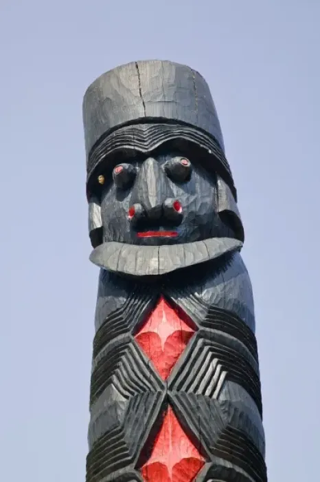 Framed Print : New Caledonia, Central Grande Terre Island, LA FOA. Totem pole display at the sculpture garden Framed Print : New Caledonia, Central Grande Terre Island, LA FOA. Totem pole display at the sculpture garden