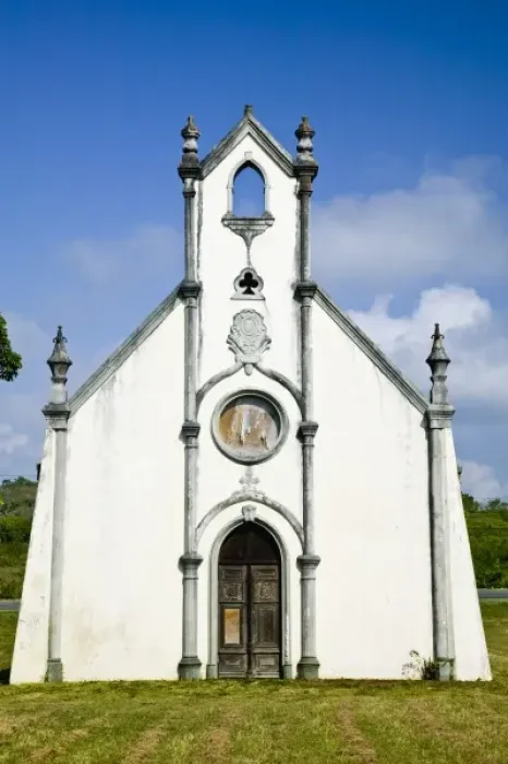 Framed Print : New Caledonia, Central Grande Terre Island, Nemeara. Colonial Church Framed Print : New Caledonia, Central Grande Terre Island, Nemeara. Colonial Church