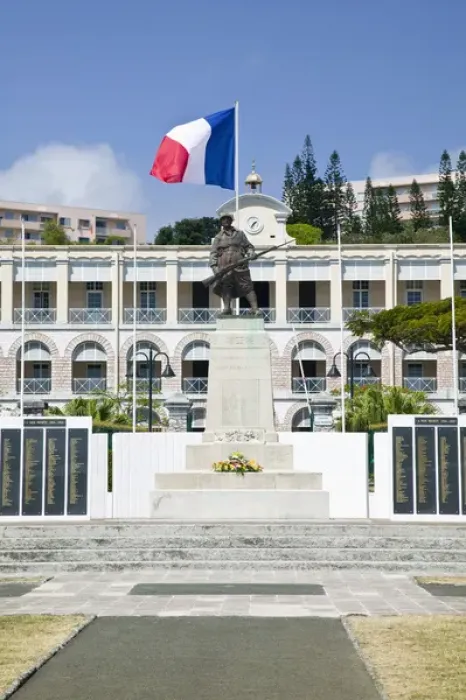 Framed Print : NEW CALEDONIA, Grande Terre Island, Noumea. Place Bir Hakeim, French Army HQ Framed Print : NEW CALEDONIA, Grande Terre Island, Noumea. Place Bir Hakeim, French Army HQ