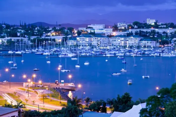 Framed Print : NEW CALEDONIA, Grande Terre Island, Noumea. Baie de l Orphelinat / evening Framed Print : NEW CALEDONIA, Grande Terre Island, Noumea. Baie de l Orphelinat / evening