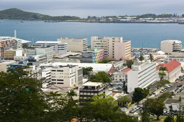 Framed Print : NEW CALEDONIA, Grande Terre Island, Noumea. City view from Route du Semaphore, daytime Framed Print : NEW CALEDONIA, Grande Terre Island, Noumea. City view from Route du Semaphore, daytime