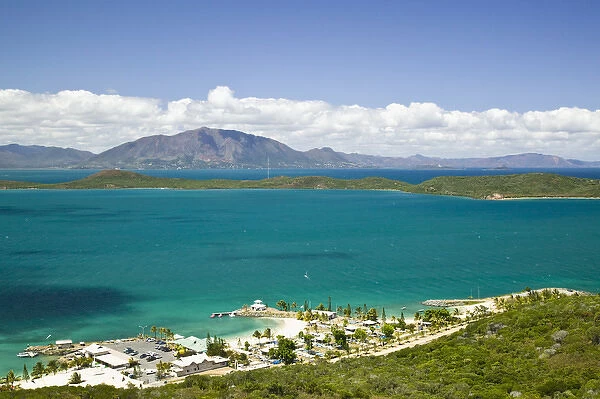 NEW CALEDONIA, Grande Terre Island, Noumea. View of Baie Ste Marie from Ouen Toro Hill (el