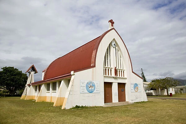 NEW CALEDONIA, North west Grande Terre Island, Koumac. Eglise Ste Jeanne d Arc