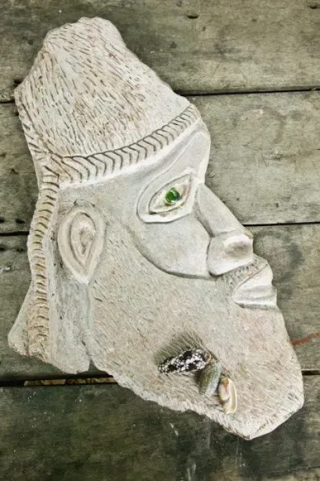 Framed Print : New Caledonia, Northern Grande Terre Island, Puebo. Kanak stone carvings for sale by the roadside Framed Print : New Caledonia, Northern Grande Terre Island, Puebo. Kanak stone carvings for sale by the roadside