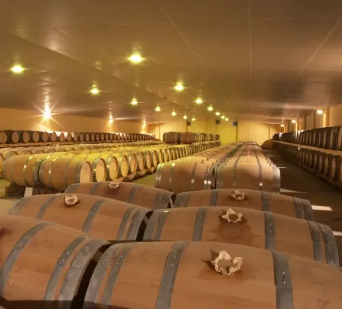 Framed Print : The new cellar for ageing wine in barrel, rows and rows of oak barriques Chateau Framed Print : The new cellar for ageing wine in barrel, rows and rows of oak barriques Chateau