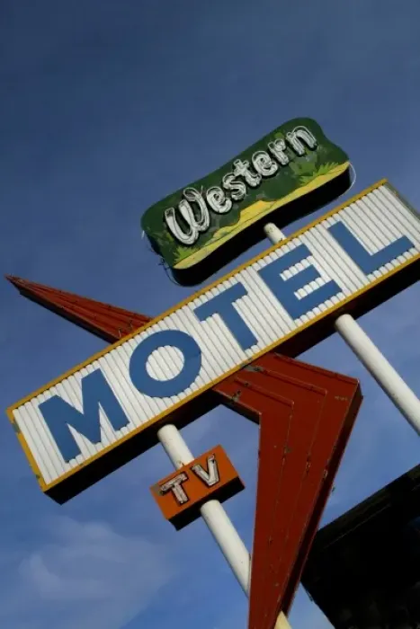 Framed Print : New Mexico, United States. Roadside culture and vintage motel signs from the 50 s Framed Print : New Mexico, United States. Roadside culture and vintage motel signs from the 50 s