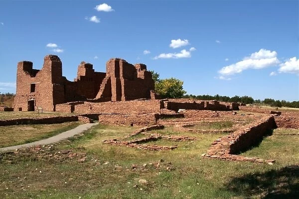 New Mexico, United States. Salinas Pueblo Mission Ntl. Monument. Ruins from early 1600 s