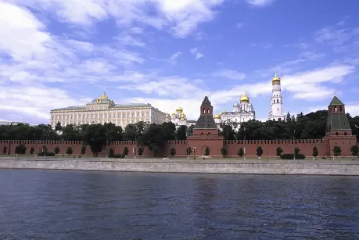 Framed Print : The new Russia Moscow the famous walls of the Kremlin Government from the Moscow River Framed Print : The new Russia Moscow the famous walls of the Kremlin Government from the Moscow River