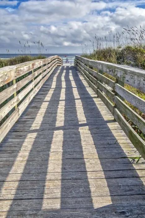 Framed Print : New Smyrna Beach Boardwalk Framed Print : New Smyrna Beach Boardwalk