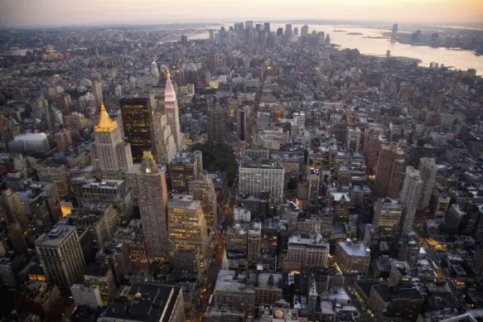 Framed Print : New York Skyline from the Empire State Building, New York City, Manhattan, New York Framed Print : New York Skyline from the Empire State Building, New York City, Manhattan, New York