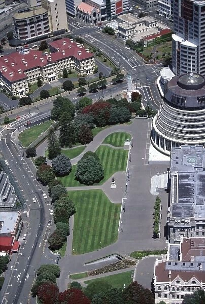 New Zealand, The Beehive, Parliament Buildings, Parliament Grounds, and Old Parliament Buildings