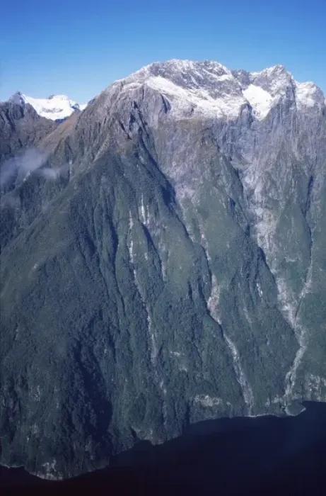 Framed Print : New Zealand, Fiordland Coast near Milford Sound - Aerial Framed Print : New Zealand, Fiordland Coast near Milford Sound - Aerial