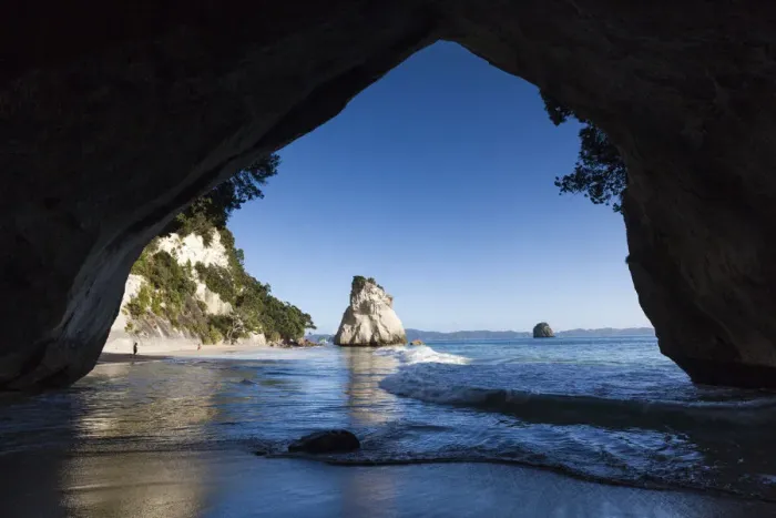 Framed Print : New Zealand, North Island, Coromandel Peninsula, Hahei, Cathedral Cove Framed Print : New Zealand, North Island, Coromandel Peninsula, Hahei, Cathedral Cove
