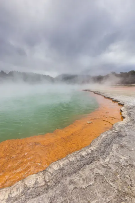Framed Print : New Zealand, North Island, Waiotapu, Waiotapu Thermal Wonderland, Champagne Pool Framed Print : New Zealand, North Island, Waiotapu, Waiotapu Thermal Wonderland, Champagne Pool