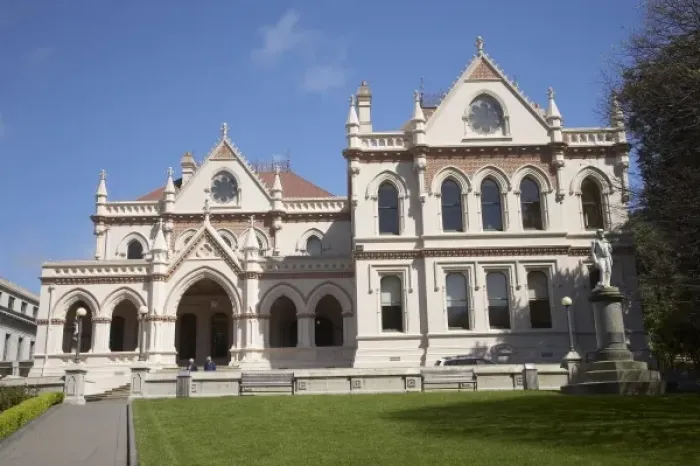Framed Print : New Zealand, North Island, Wellington, Parliamentary Library, Parliament Buildings