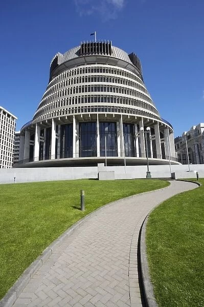 New Zealand, North Island, Wellington, The Beehive, Parliament Buildings
