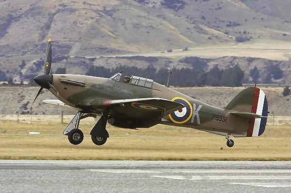 New Zealand, Otago, Wanaka, Warbirds Over Wanaka, Hawker Hurricane - British