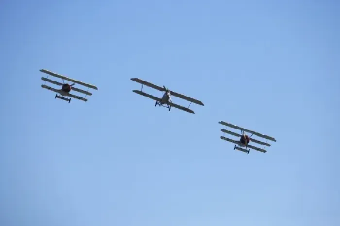 Framed Print : New Zealand, Otago, Wanaka, Warbirds Over Wanaka, Two German Fokker Dr. 1 WWI Fighter Triplanes Framed Print : New Zealand, Otago, Wanaka, Warbirds Over Wanaka, Two German Fokker Dr. 1 WWI Fighter Triplanes