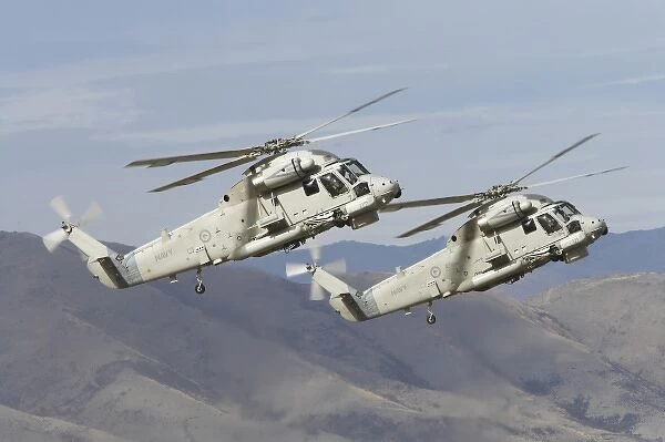 New Zealand, Otago, Wanaka, Warbirds Over Wanaka, Seasprite Helicopters (Kaman SH