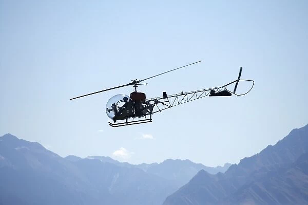New Zealand, Otago, Wanaka, Warbirds Over Wanaka, Vintage Bell 47 Helicopter