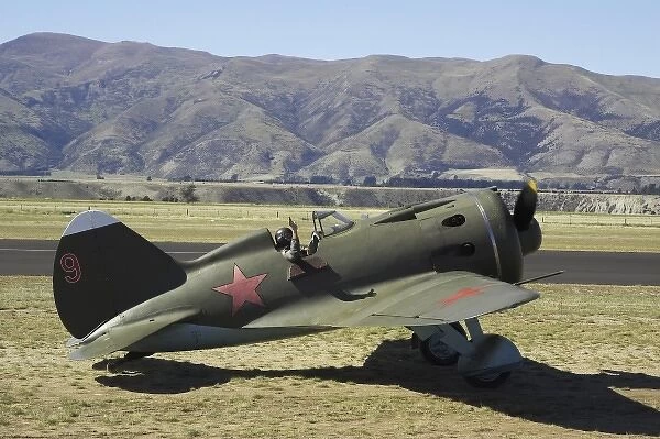 New Zealand, Otago, Wanaka, Warbirds Over Wanaka, Ploikarpov 1-16 monoplane - Russian