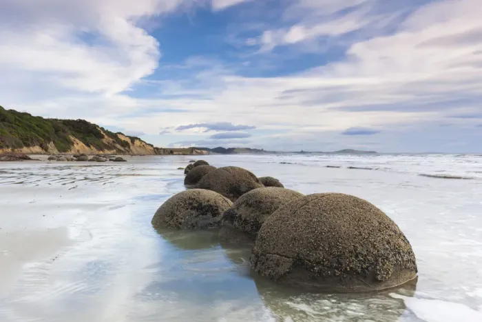 Framed Print : New Zealand, South Island, Otago, Moeraki, Moeraki Boulders also known as Te Kaihinaki Framed Print : New Zealand, South Island, Otago, Moeraki, Moeraki Boulders also known as Te Kaihinaki