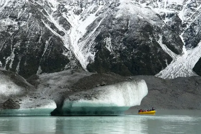 Framed Print : New Zealand; South Island. Raft on the Tasman Glacier Terminal Lake Framed Print : New Zealand; South Island. Raft on the Tasman Glacier Terminal Lake