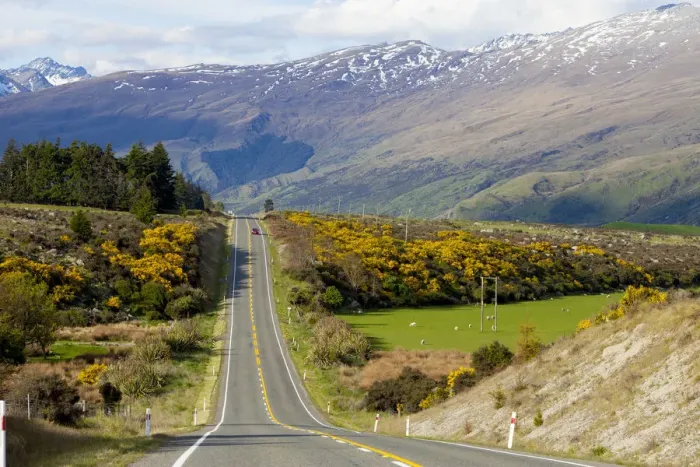 Framed Print : New Zealand, South Island, scenic highway