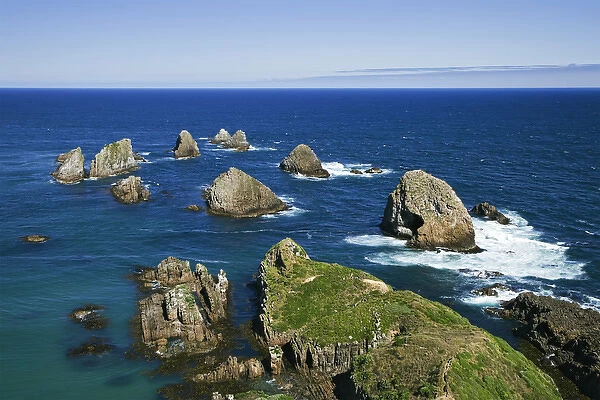 New Zealand, South Island. Seascape from Nugget Point