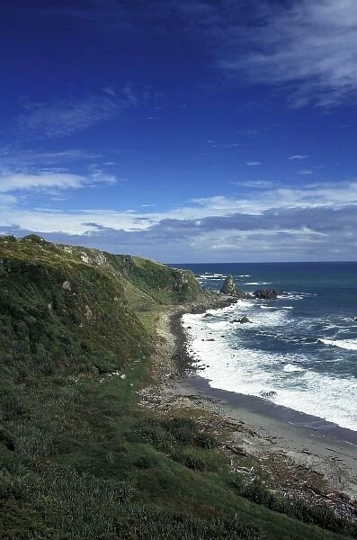 New Zealand, South Island, Westport. Cape Foulwind and coastline