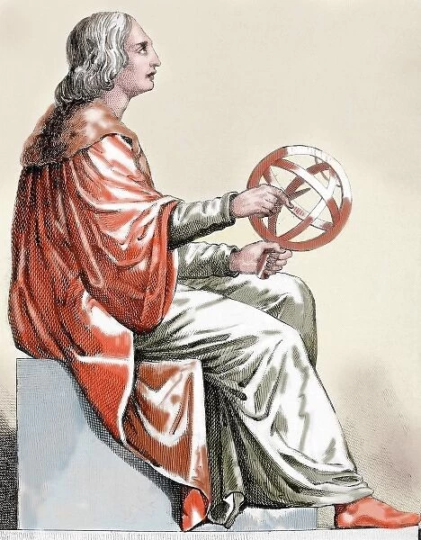 Nicolaus Copernicus (1473-1543). Polish astronomer. Nineteenth-century engraving