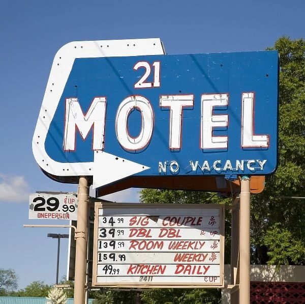 NM, New Mexico, Albuquerque, Central Avenue, Historic Route 66, 21 Motel