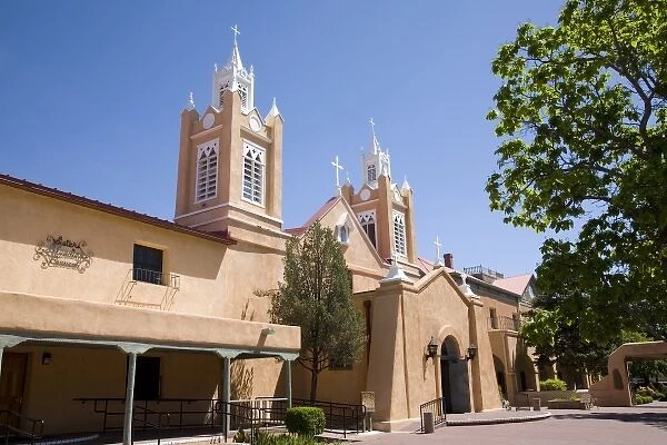 NM, New Mexico, Albuquerque, San Felipe de Neri Church, founded 1706