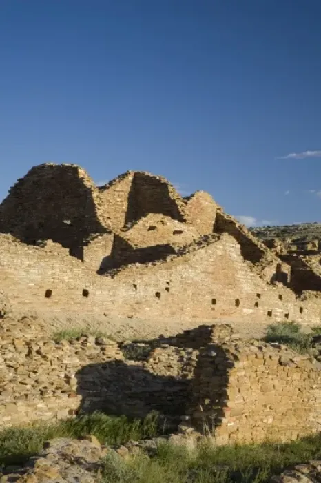 Framed Print : NM, New Mexico, Chaco Culture National Historic Park, Chaco Canyon, home of Ancestral